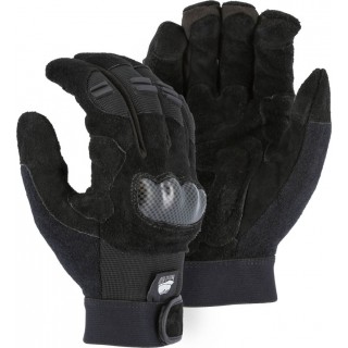 2123 Majestic® Knucklehead Mechanics Glove with Cowhide Palm and Impact Knuckle Guard